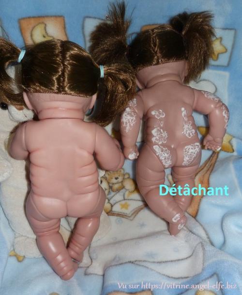 Magnifique gros bébé à jouer, réaliste, sexuée fille qui baille